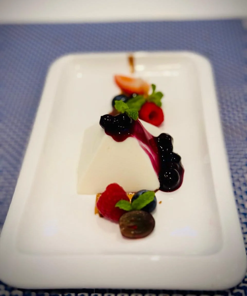 Tender coconut panna cotta